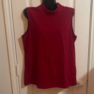 Christopher & Banks Sleeveless Red Tank Top